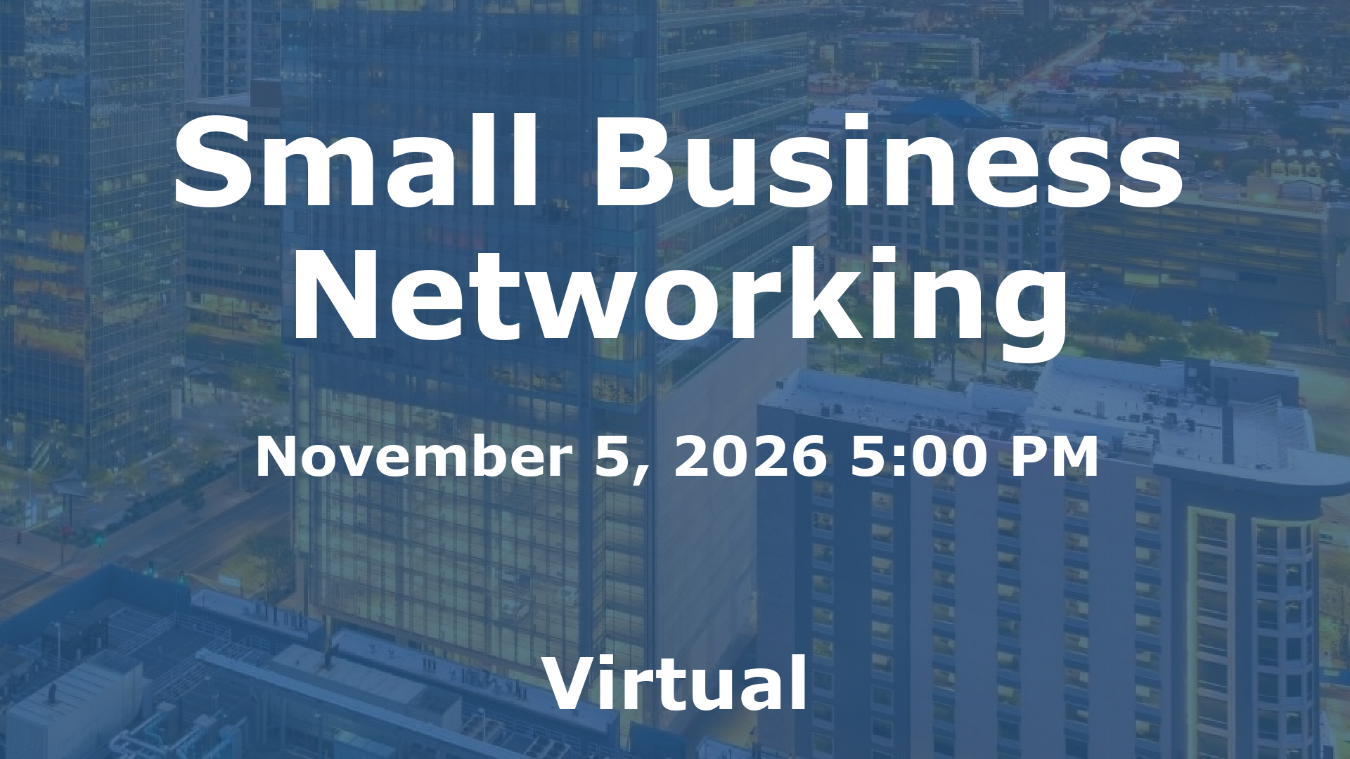 Small Business Networking event image